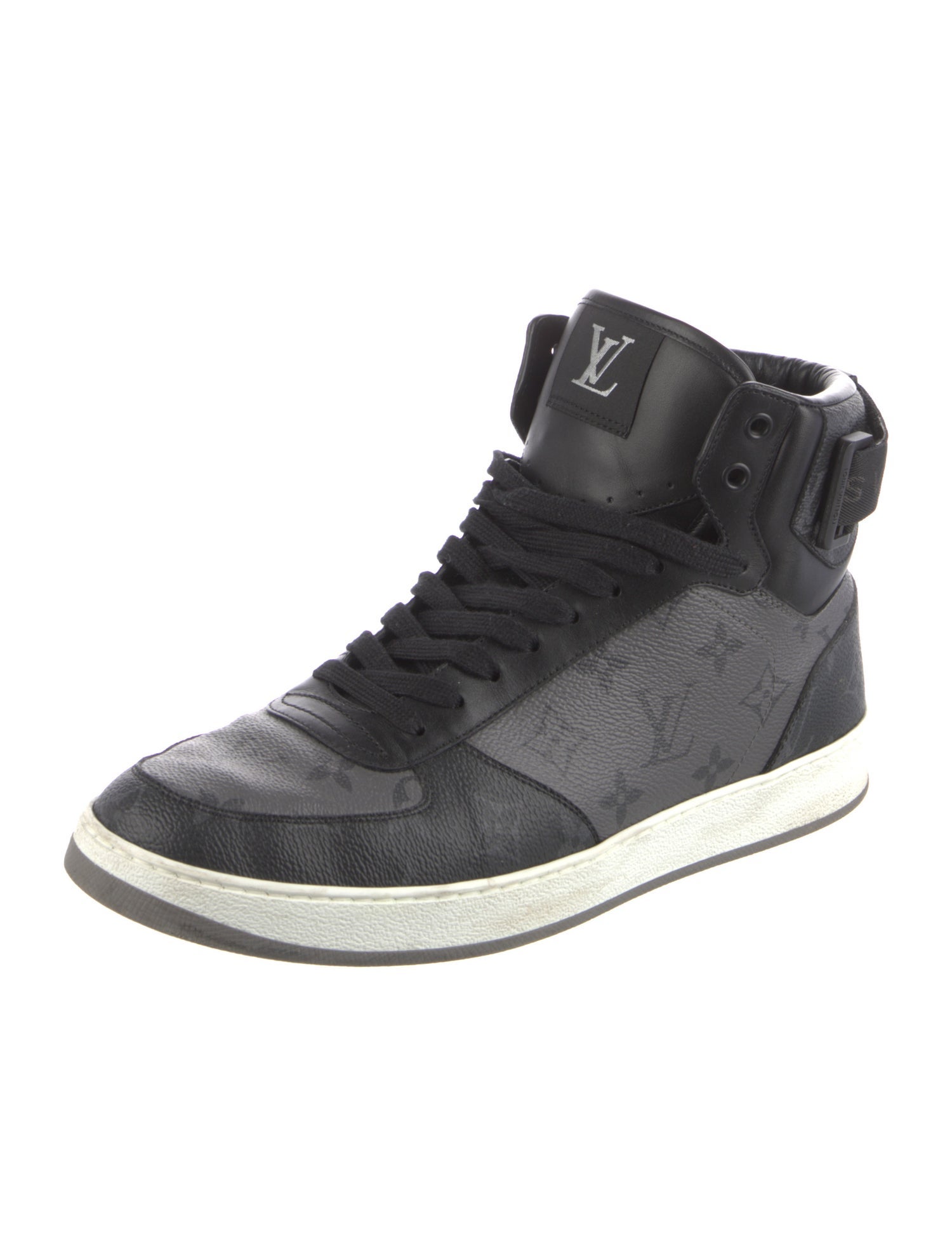 Louis Vuitton LV Monogram Leather Trim Embellishment Sneakers